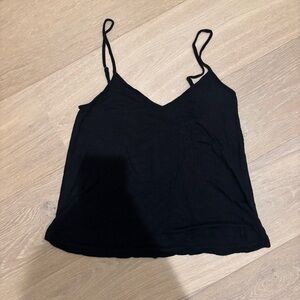 Madewell black relaxed fit tank top with adjustable straps
